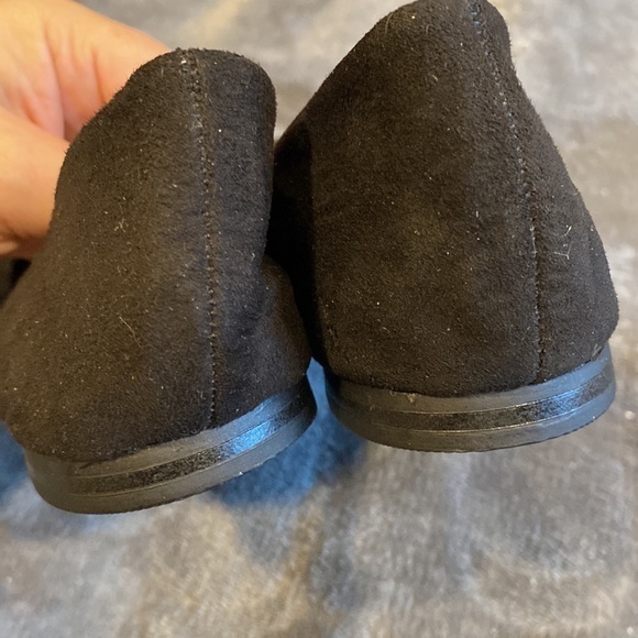 Holiday party Black suede flats with black studs Kathy Ban Zeeland size 5.5 - Picture 3 of 5
